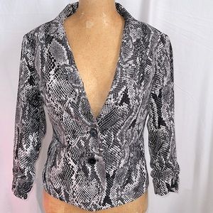 EXPRESS SNAKE SKIN PRINT BLAZER